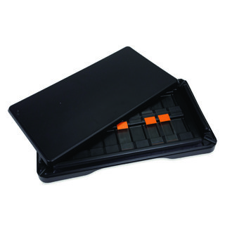 Slide staining tray, PP with talc | To hold microscope slides: 18